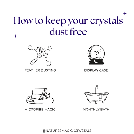 Sparkling Secrets: How to Keep Your Crystals Dust-Free and Gleaming - Nature's Magick