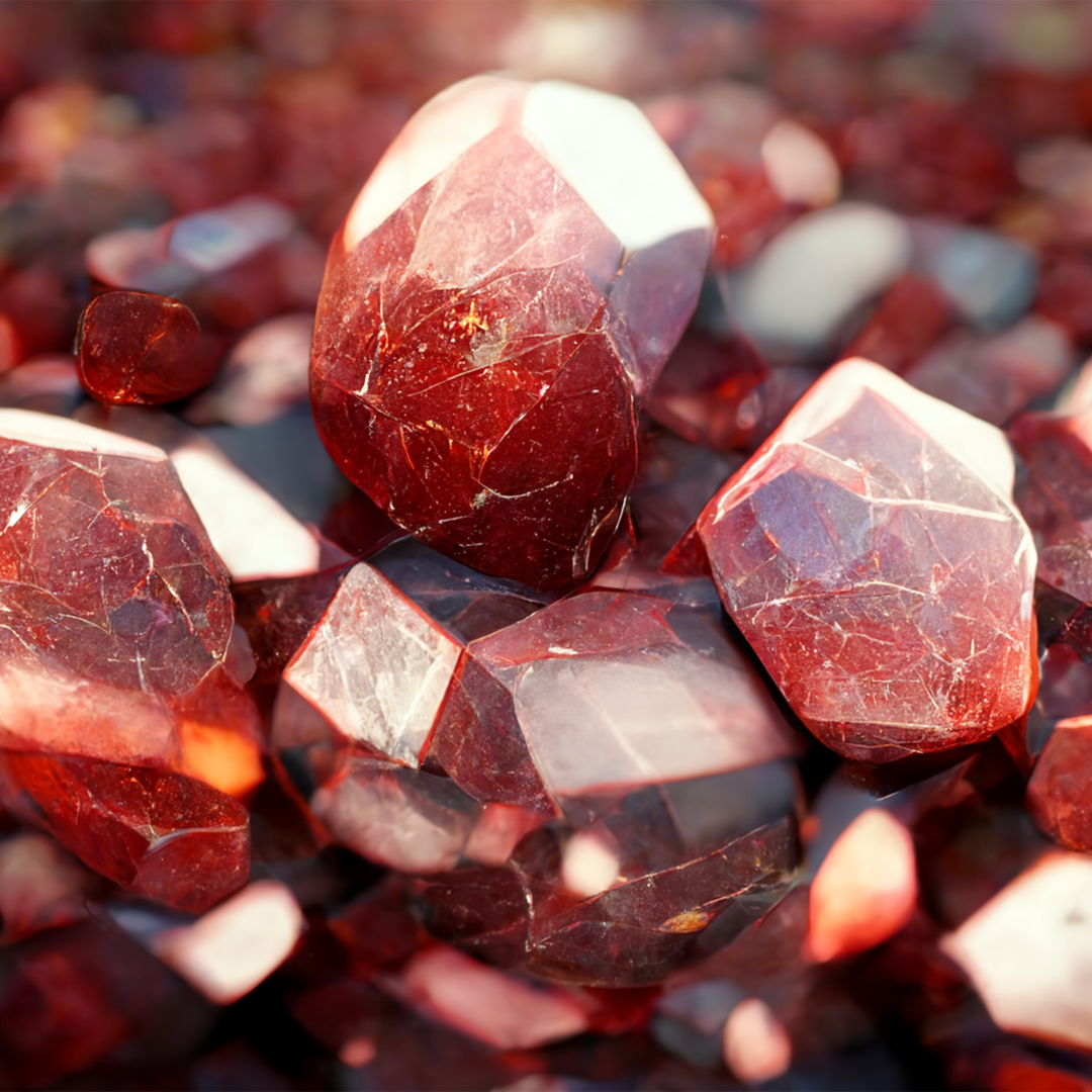 July Birthstones: Ruby, Amber and Sunstone