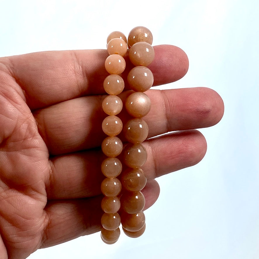 Moonstone (Peach) Bracelet
