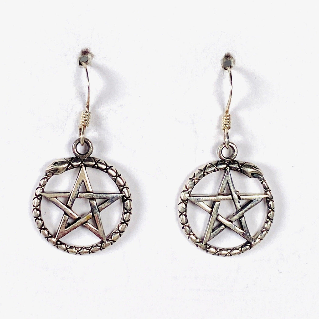 925 SS Pentagram Earrings 31x16mm - Nature's Magick