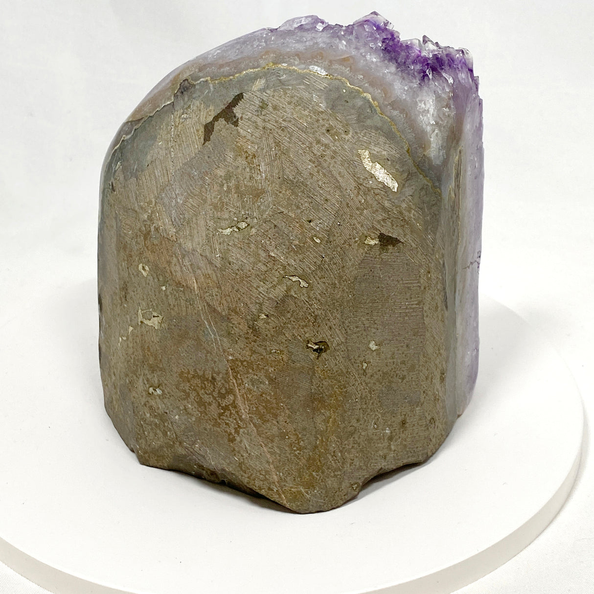 Amethyst Cluster Geode Cutbase (Uruguay, A grade) AMCB-09