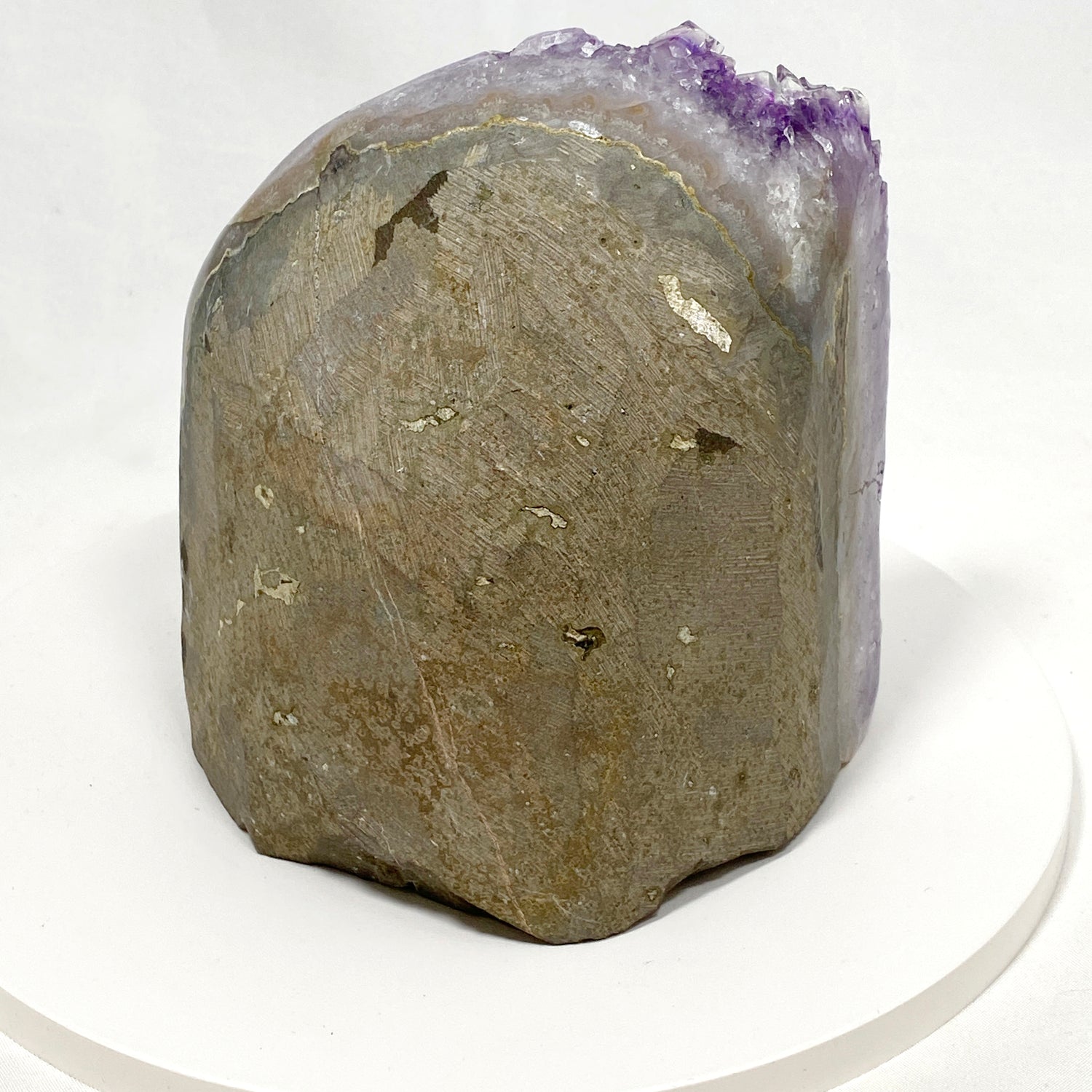 Amethyst Cluster Geode Cutbase (Uruguay, A grade) AMCB-09