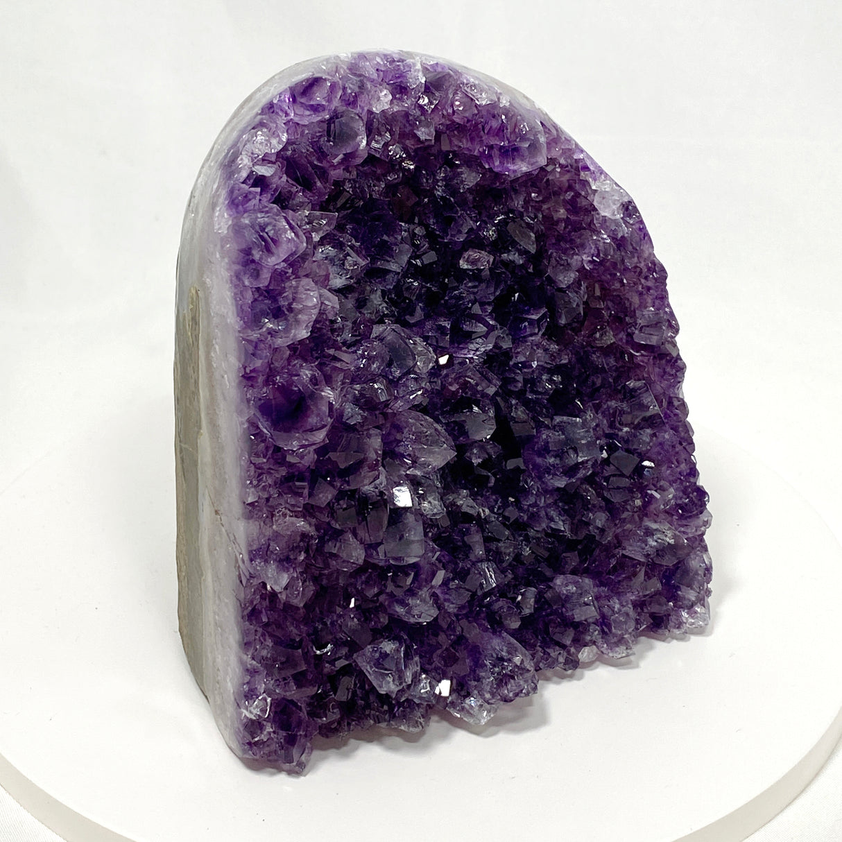 Amethyst Cluster Geode Cutbase (Uruguay, A grade) AMCB-09