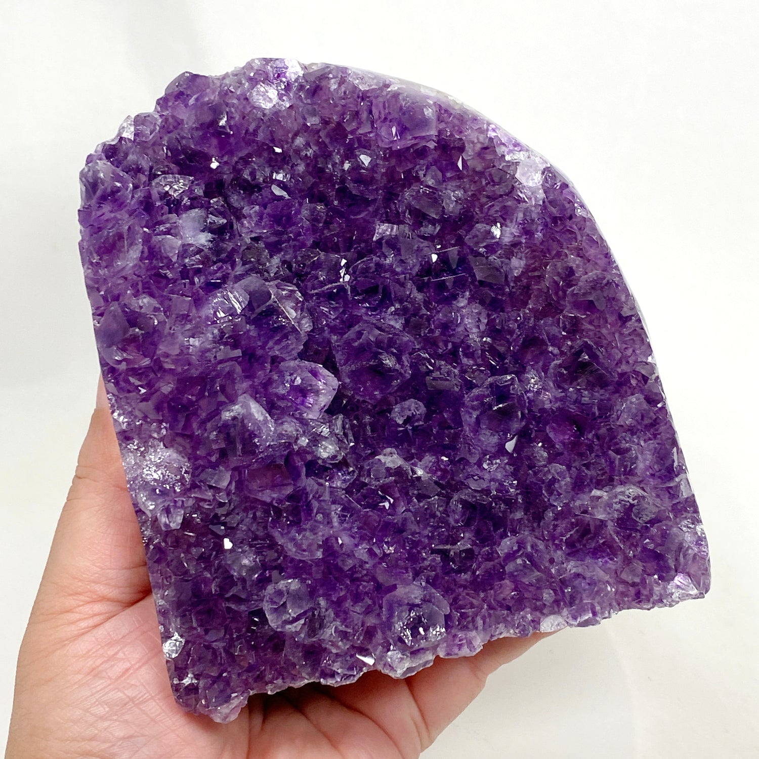 Amethyst Cluster Geode Cutbase (Uruguay, A grade) AMCB-09