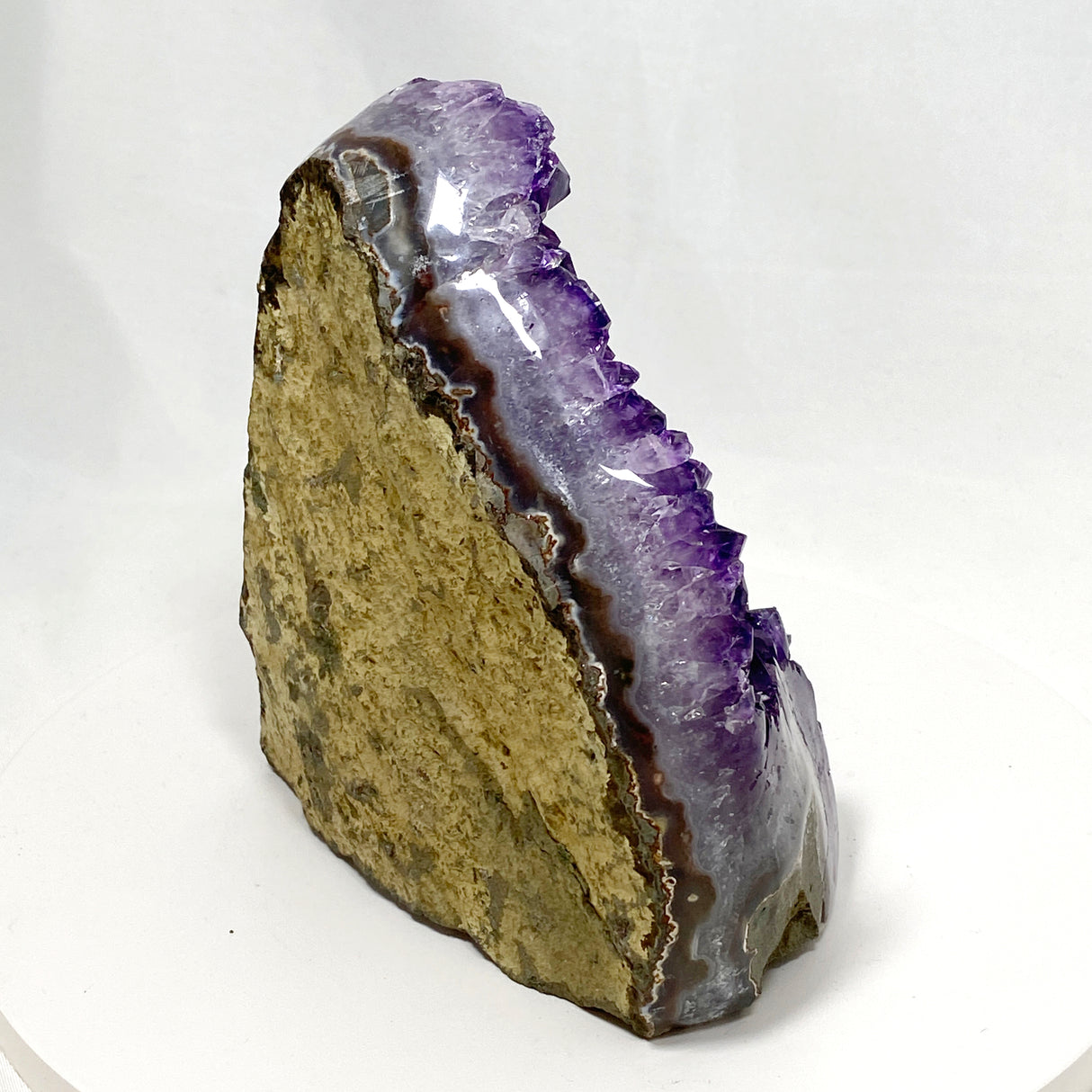 Amethyst Cluster Geode Cutbase (Uruguay A grade Amethyst) AMCB-10