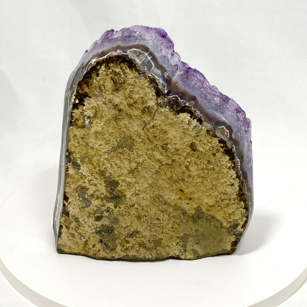Amethyst Cluster Geode Cutbase (Uruguay A grade Amethyst) AMCB-10