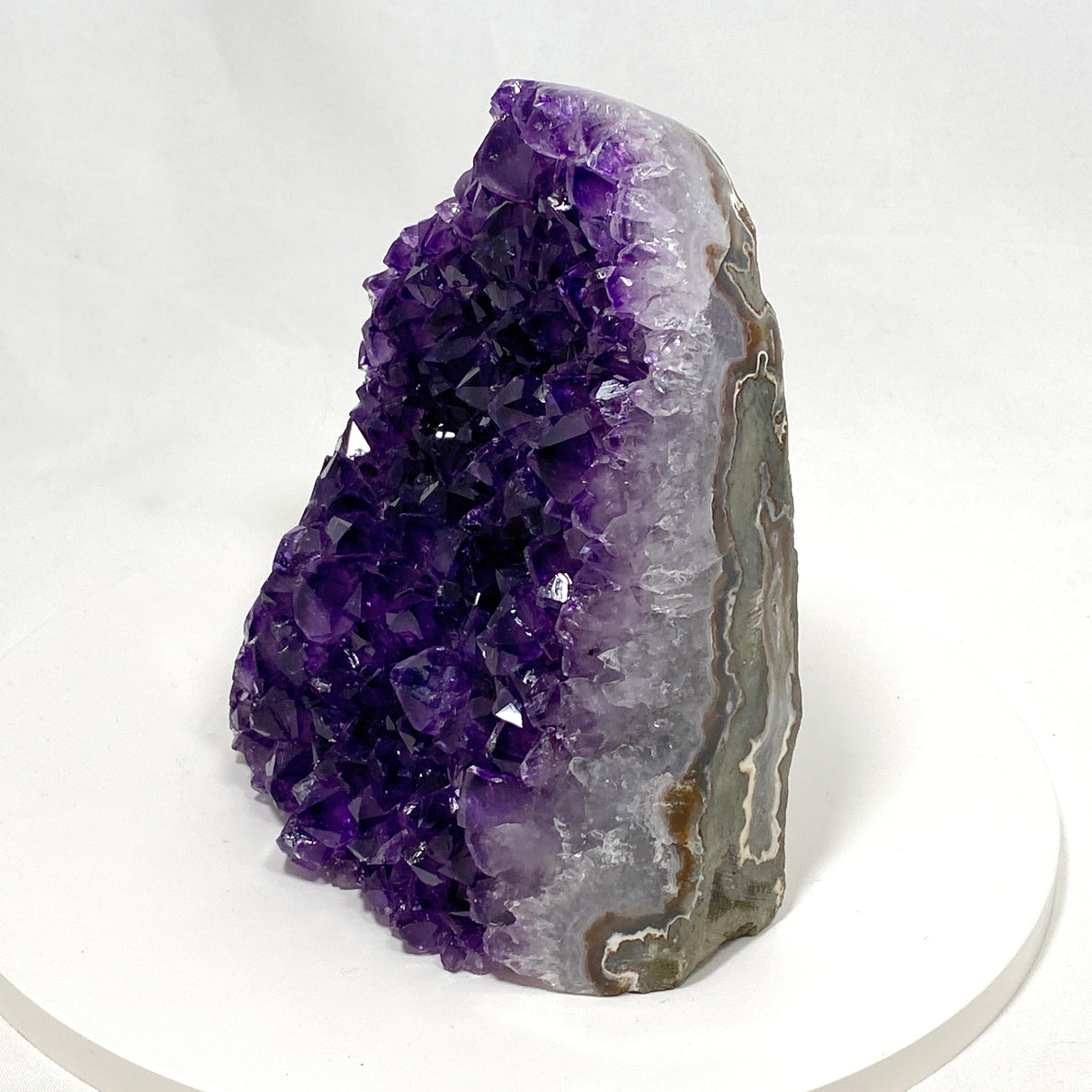 Amethyst Cluster Geode Cutbase (Uruguay A grade Amethyst) AMCB-10