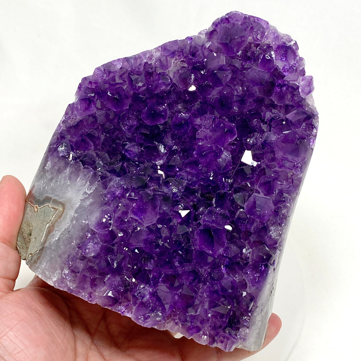 Amethyst Cluster Geode Cutbase (Uruguay A grade Amethyst) AMCB-10