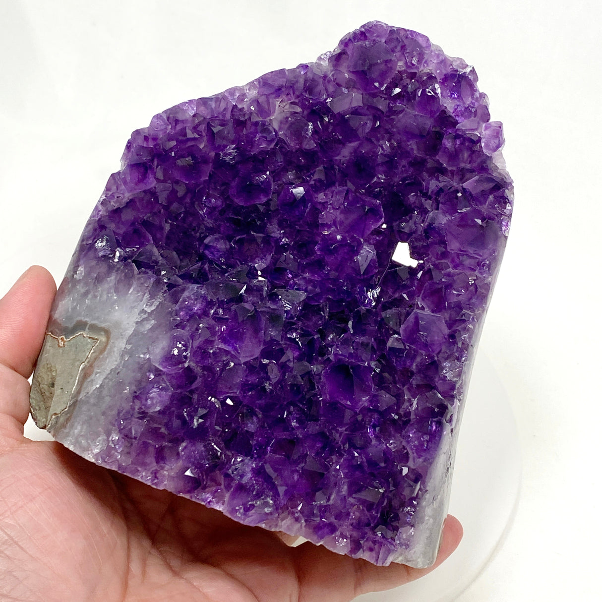 Amethyst Cluster Geode Cutbase (Uruguay A grade Amethyst) AMCB-10