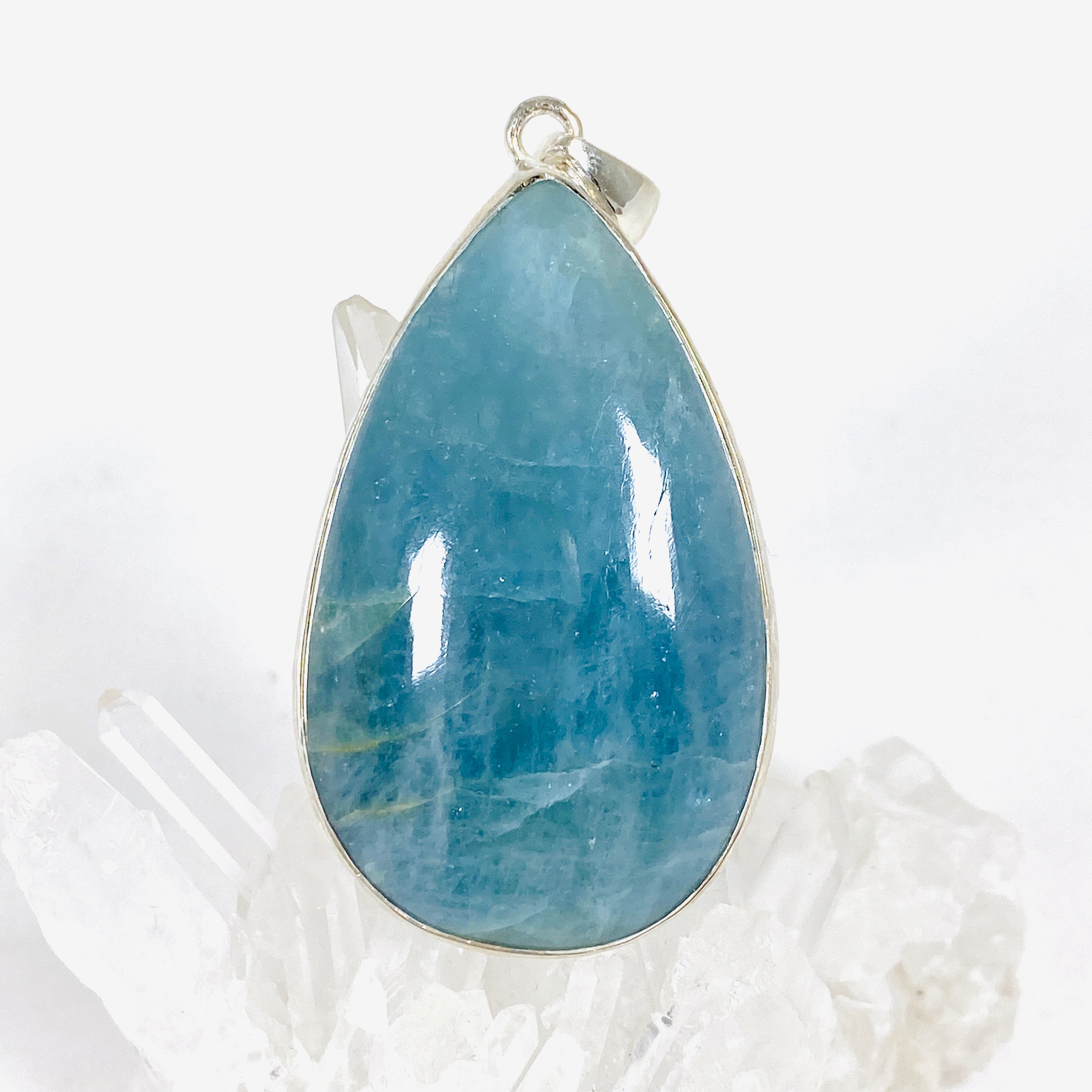 Aquamarine on sale teardrop necklace