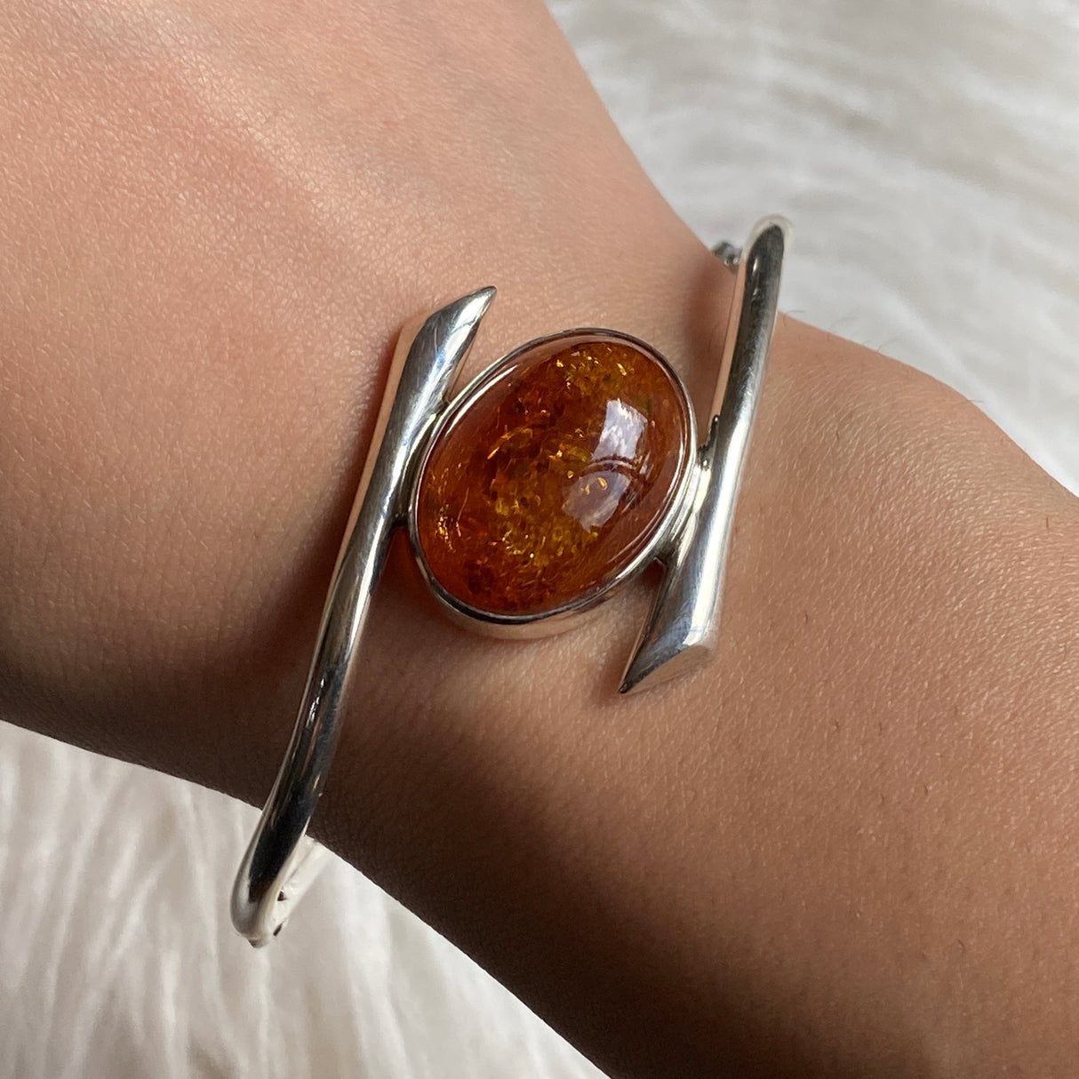 Baltic Amber Bangle AMB264