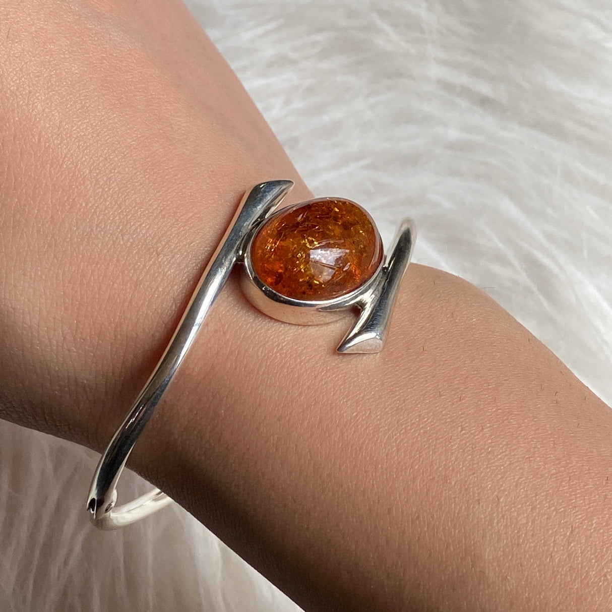 Baltic Amber Bangle AMB264