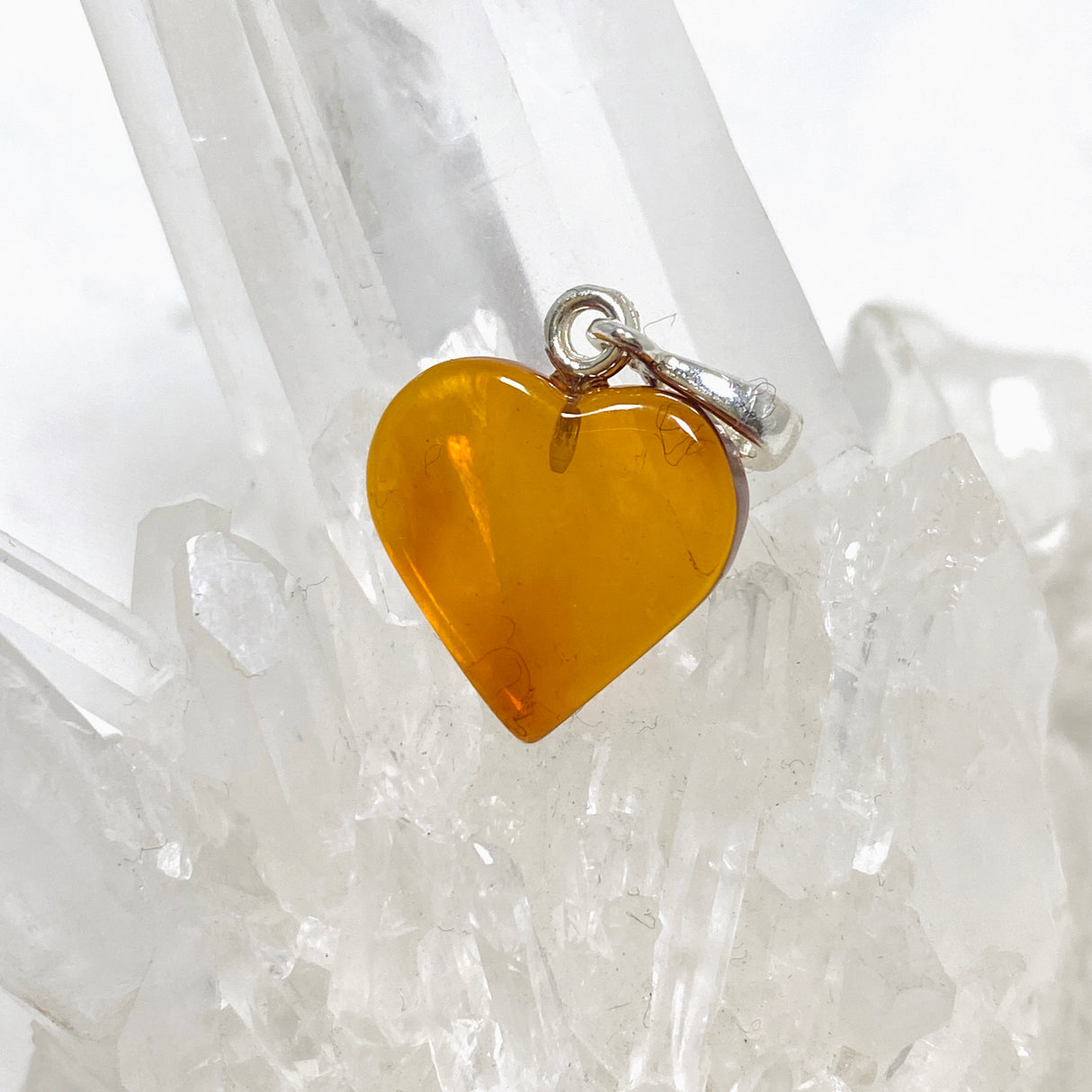 Baltic Amber Heart Pendant AMB226