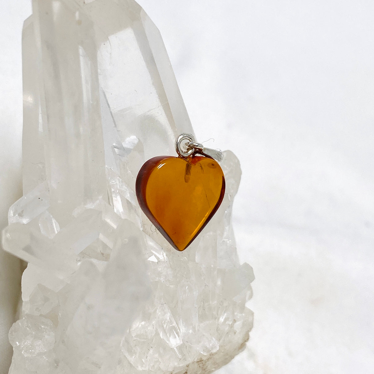 Baltic Amber Heart Pendant AMB226