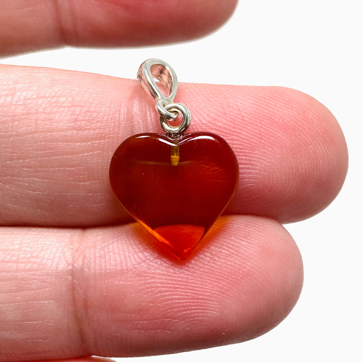 Baltic Amber Heart Pendant AMB226