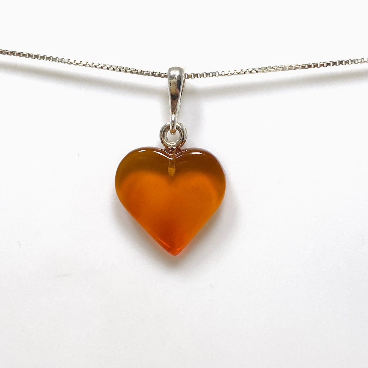 Baltic Amber Heart Pendant AMB226
