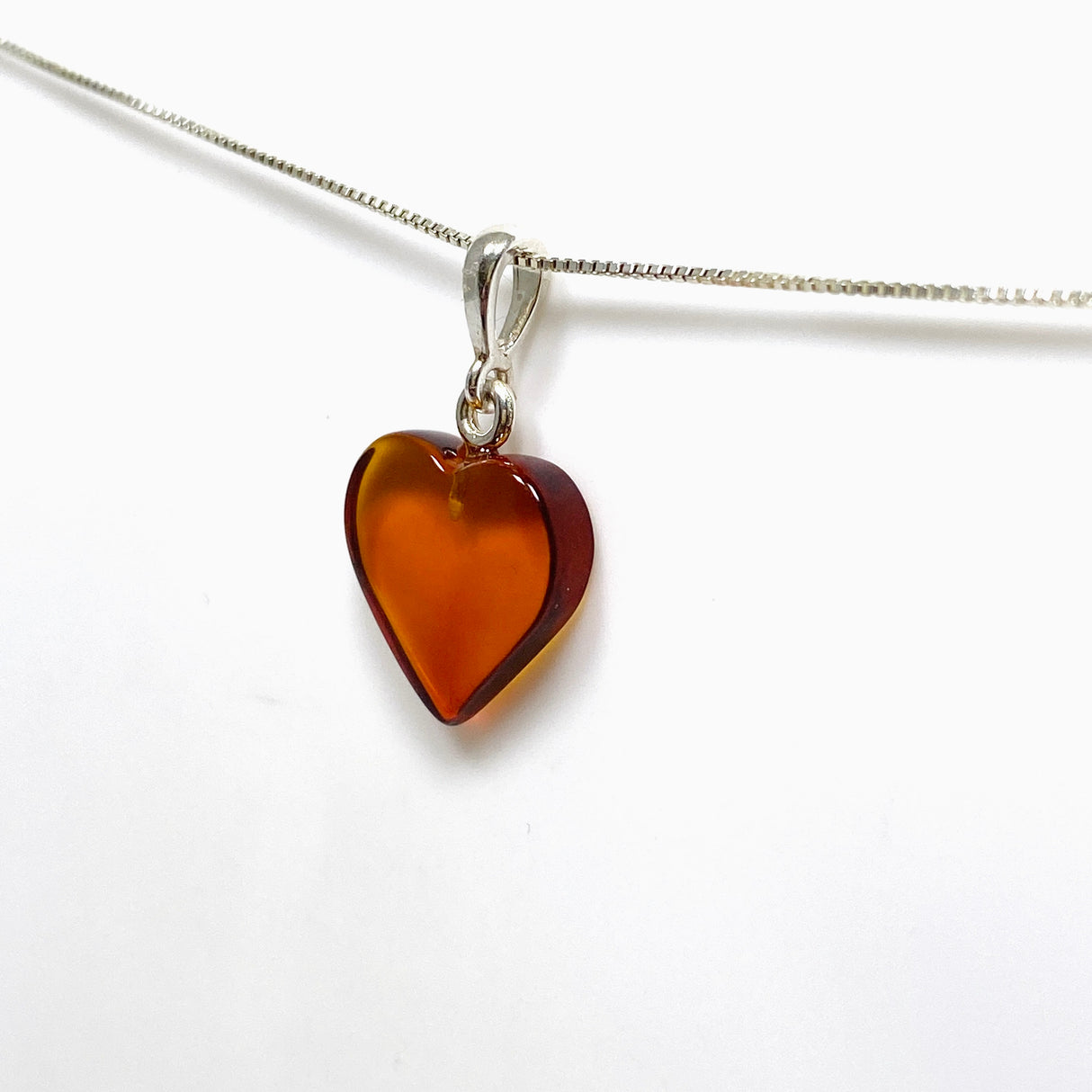 Baltic Amber Heart Pendant AMB226