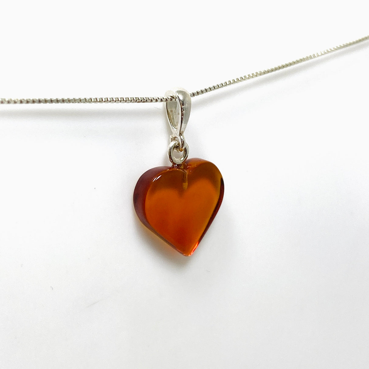 Baltic Amber Heart Pendant AMB226