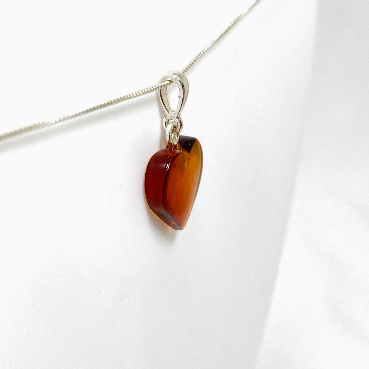 Baltic Amber Heart Pendant AMB226