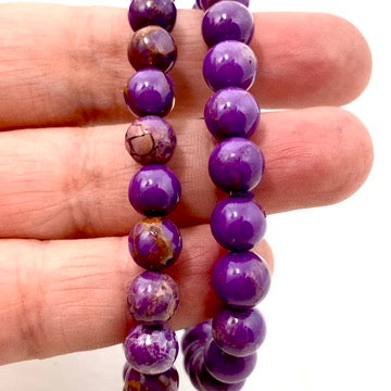 Phosphosiderite round beaded bracelet