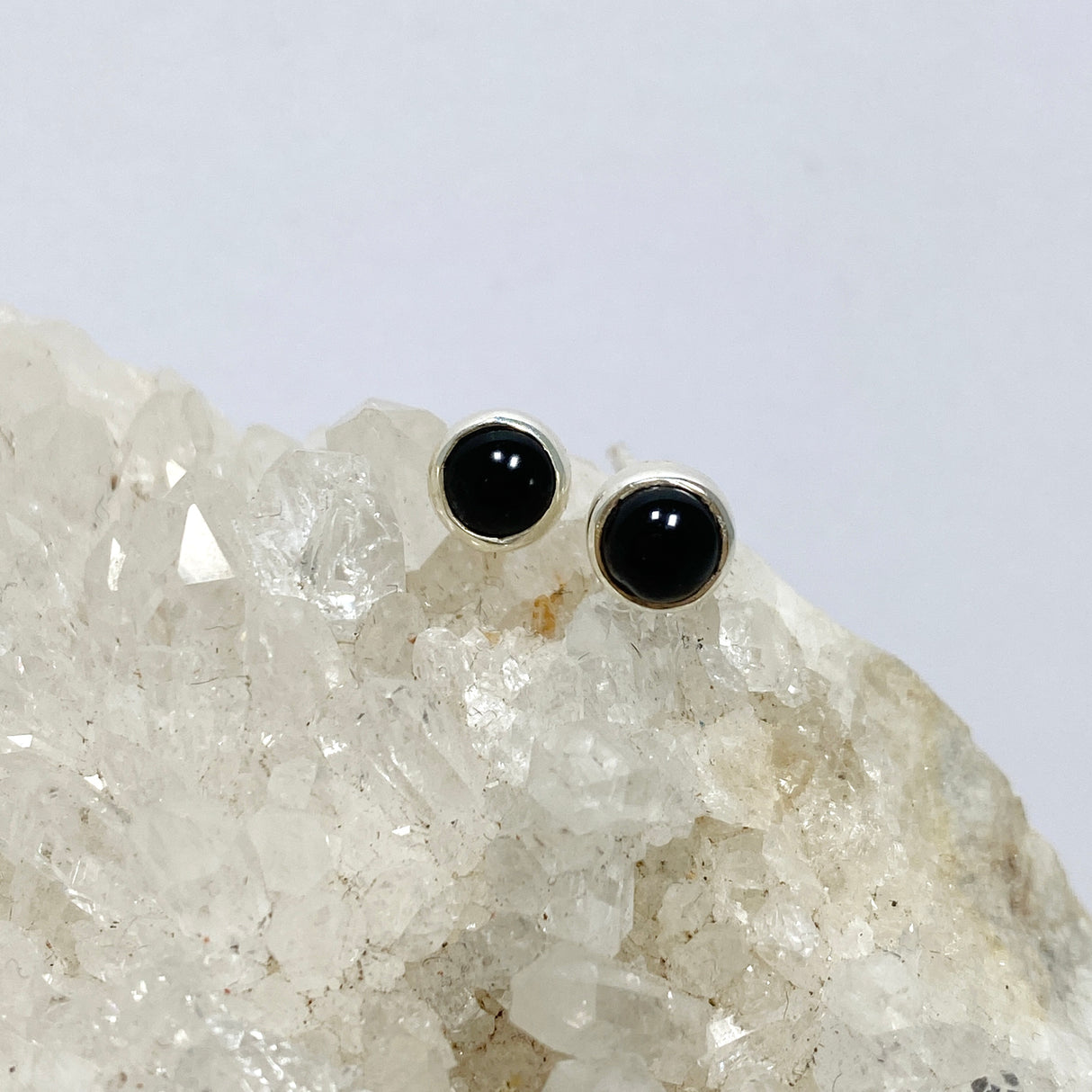 Gemstone Cabochon Studs - small round