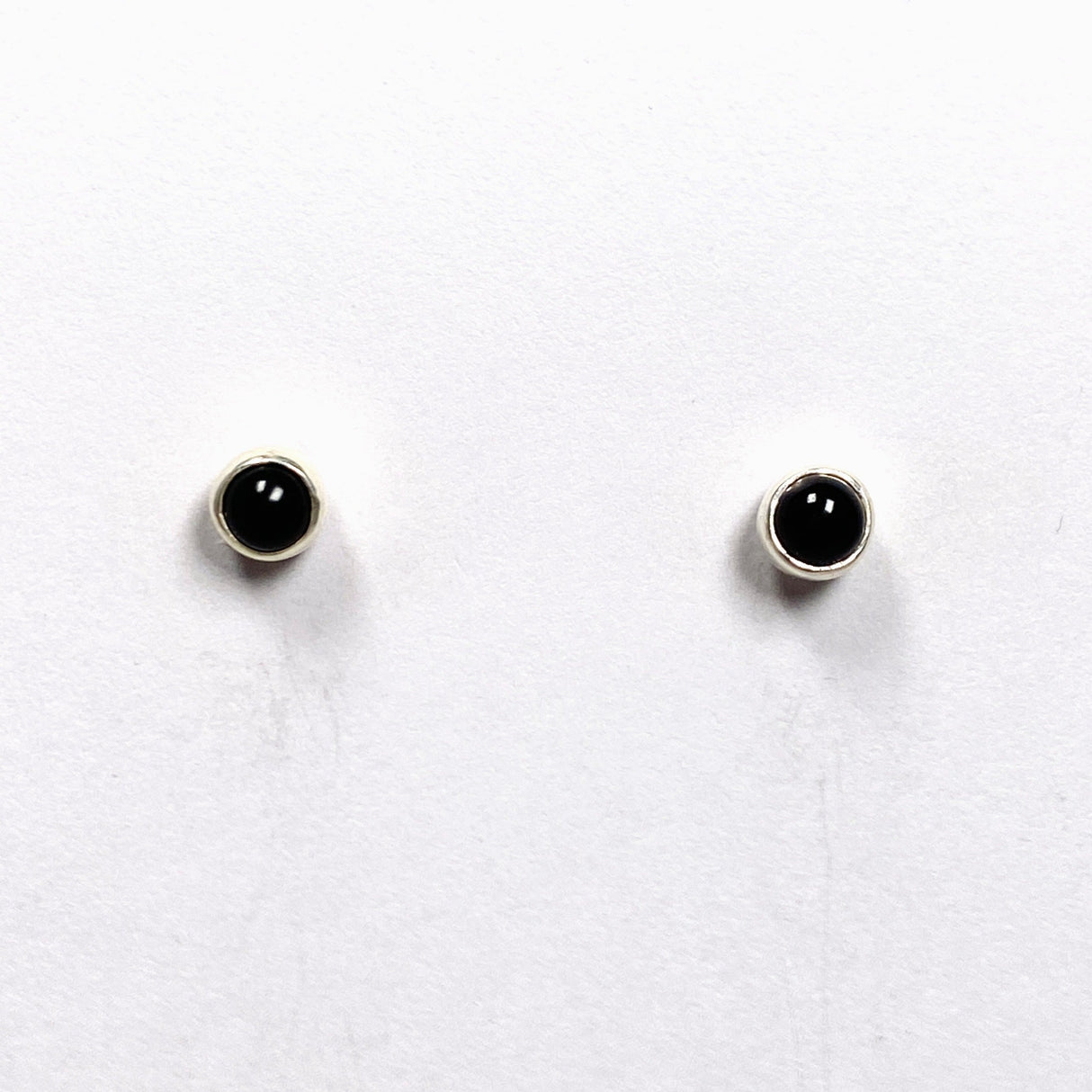 Gemstone Cabochon Studs - small round