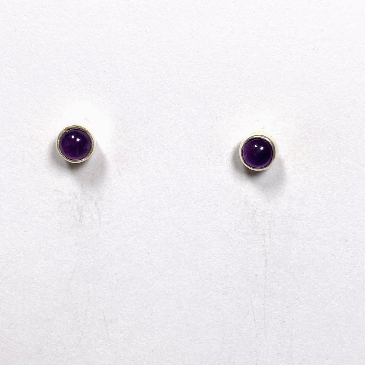 Gemstone Cabochon Studs - small round