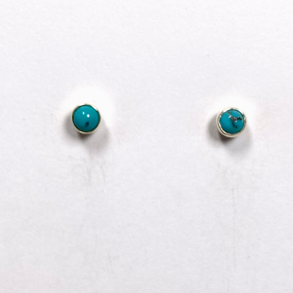 Gemstone Cabochon Studs - small round