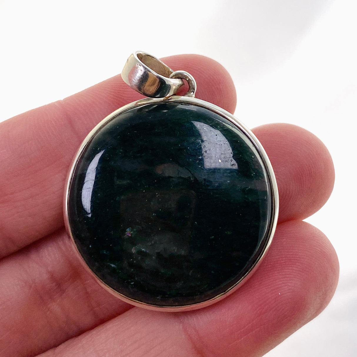 Green Aventurine Round Cabochon Pendant PPGJ846