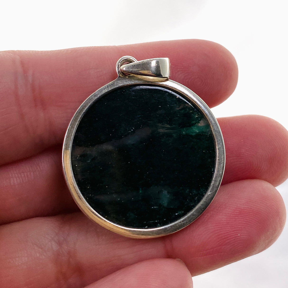 Green Aventurine Round Cabochon Pendant PPGJ846