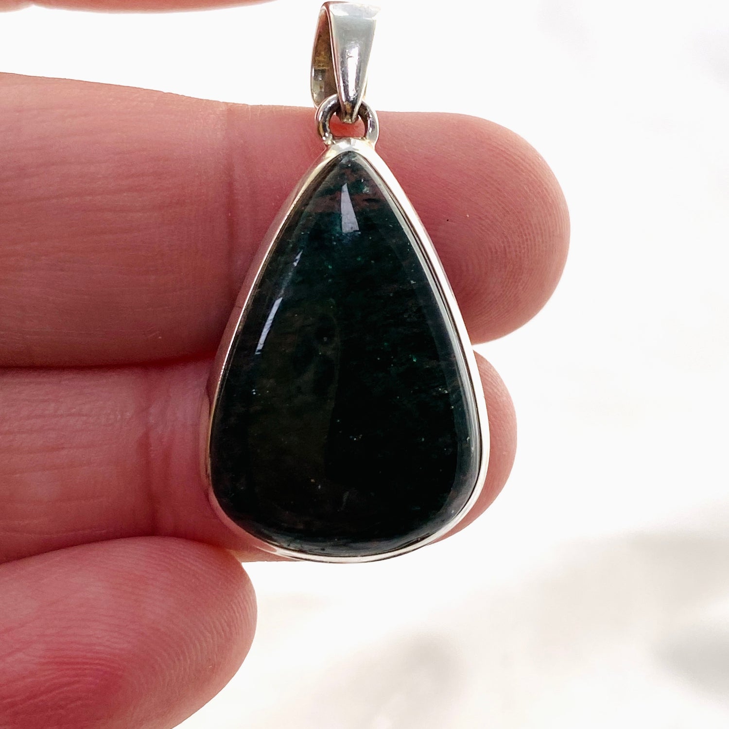 Green Aventurine Teardrop Cabochon Pendant PPGJ847