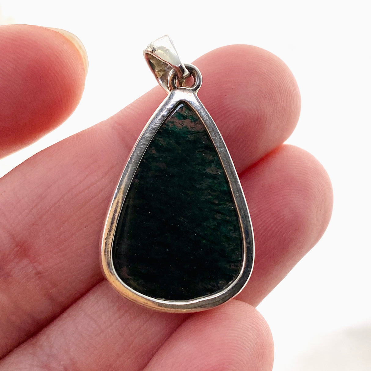 Green Aventurine Teardrop Cabochon Pendant PPGJ847