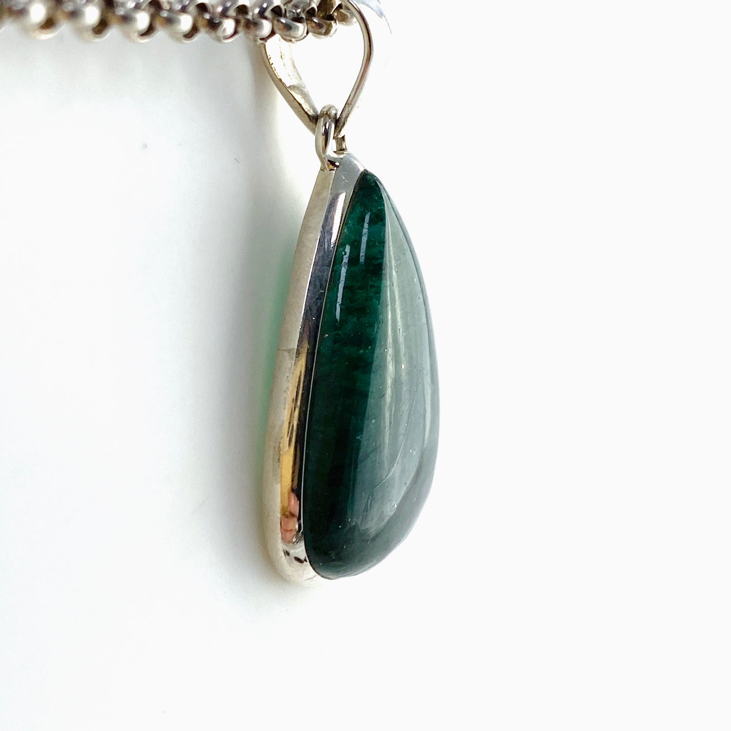 Green Aventurine Teardrop Cabochon Pendant PPGJ847