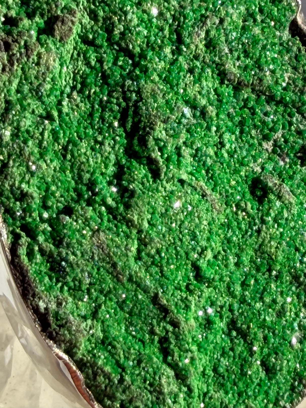 Uvarovite Garnet Freeform Raw Pendant MP500-UVT