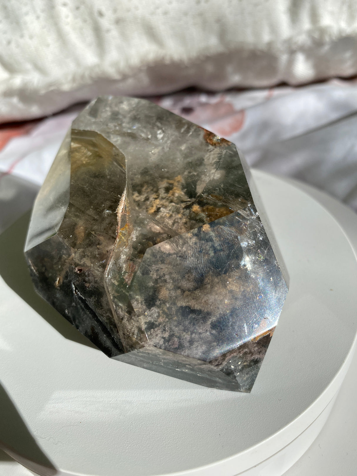 Garden Quartz (Lodolite) Double-Terminated Polished Crystal | GQF-03