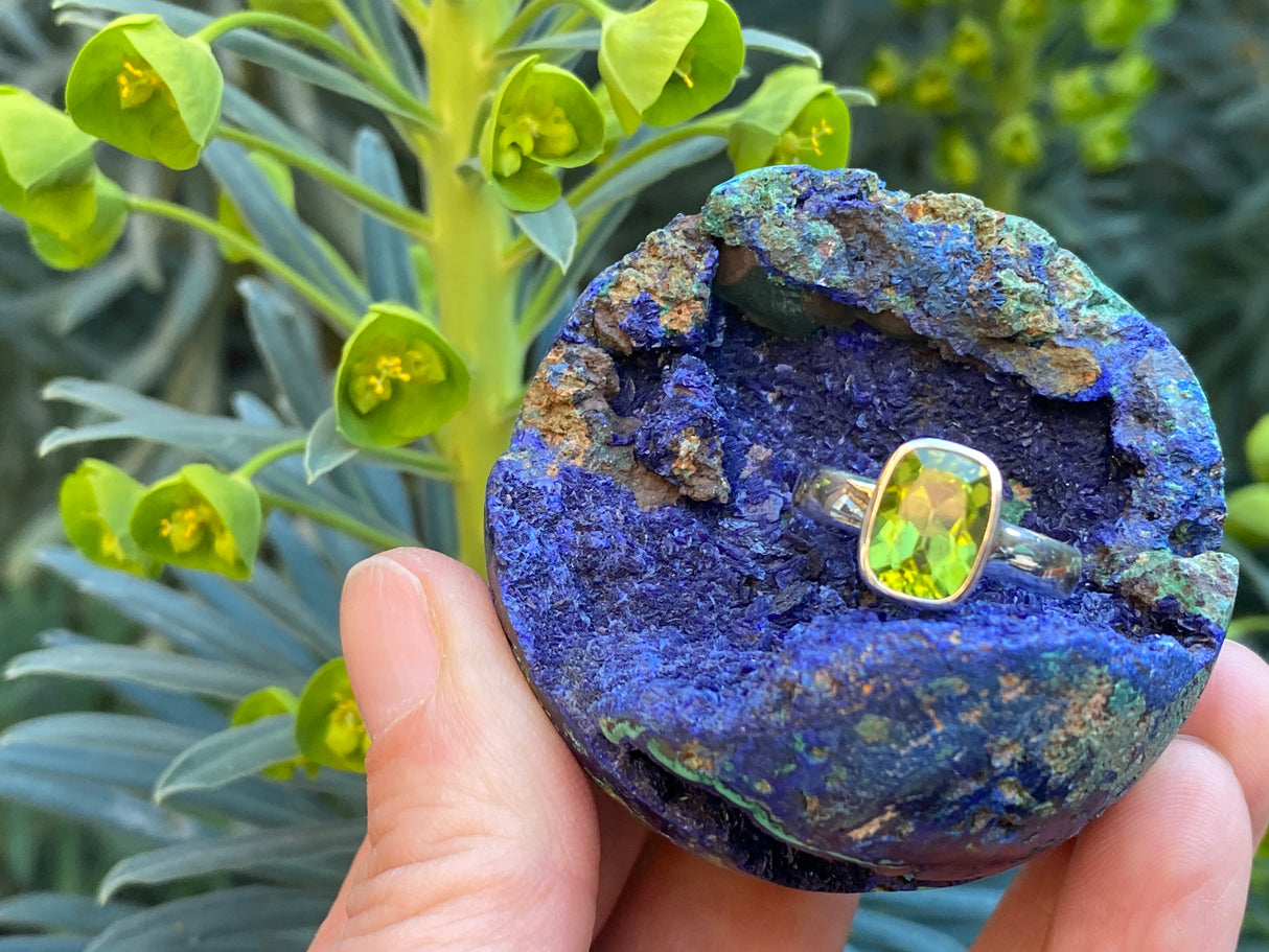 Azurite Druzy Sphere AZS-02