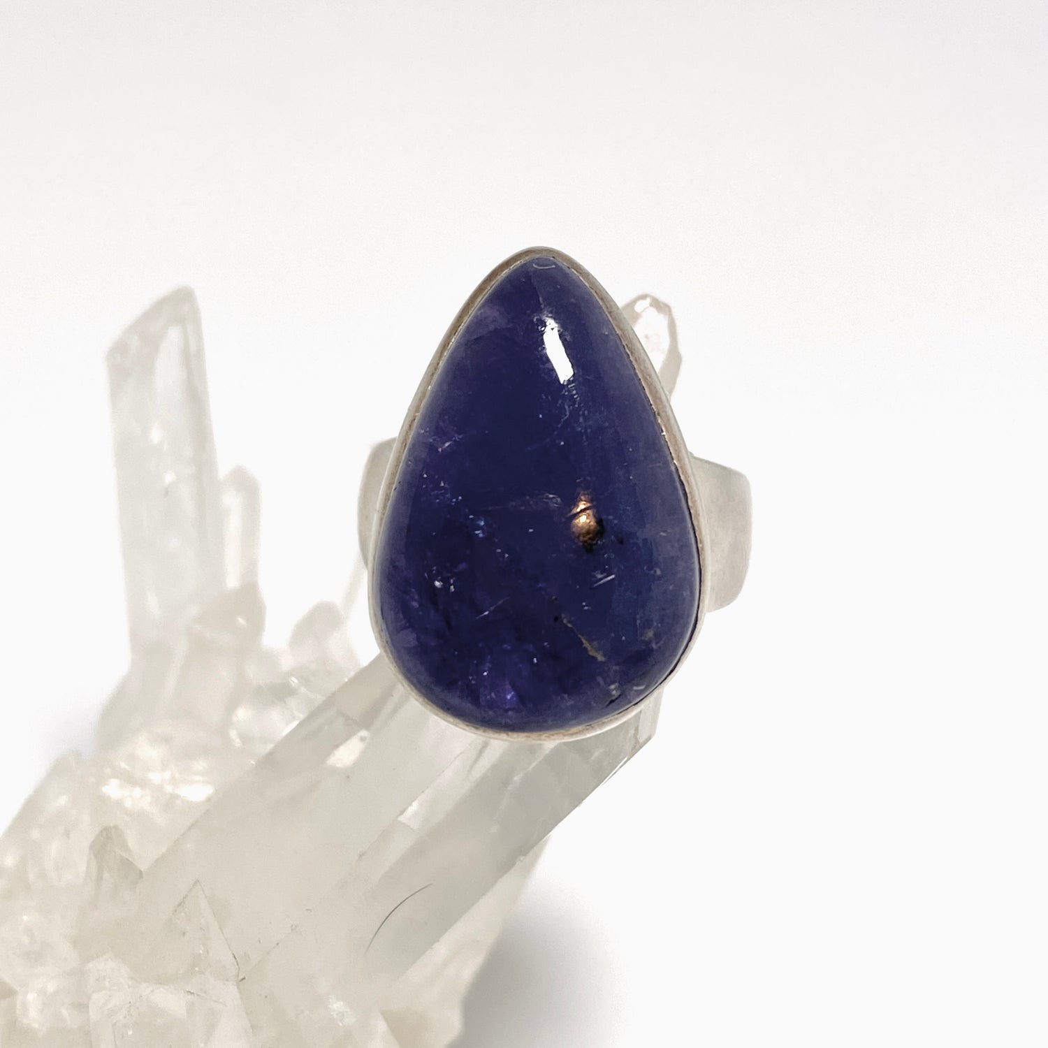 Tanzanite teardrop ring s.10  KRGJ2005