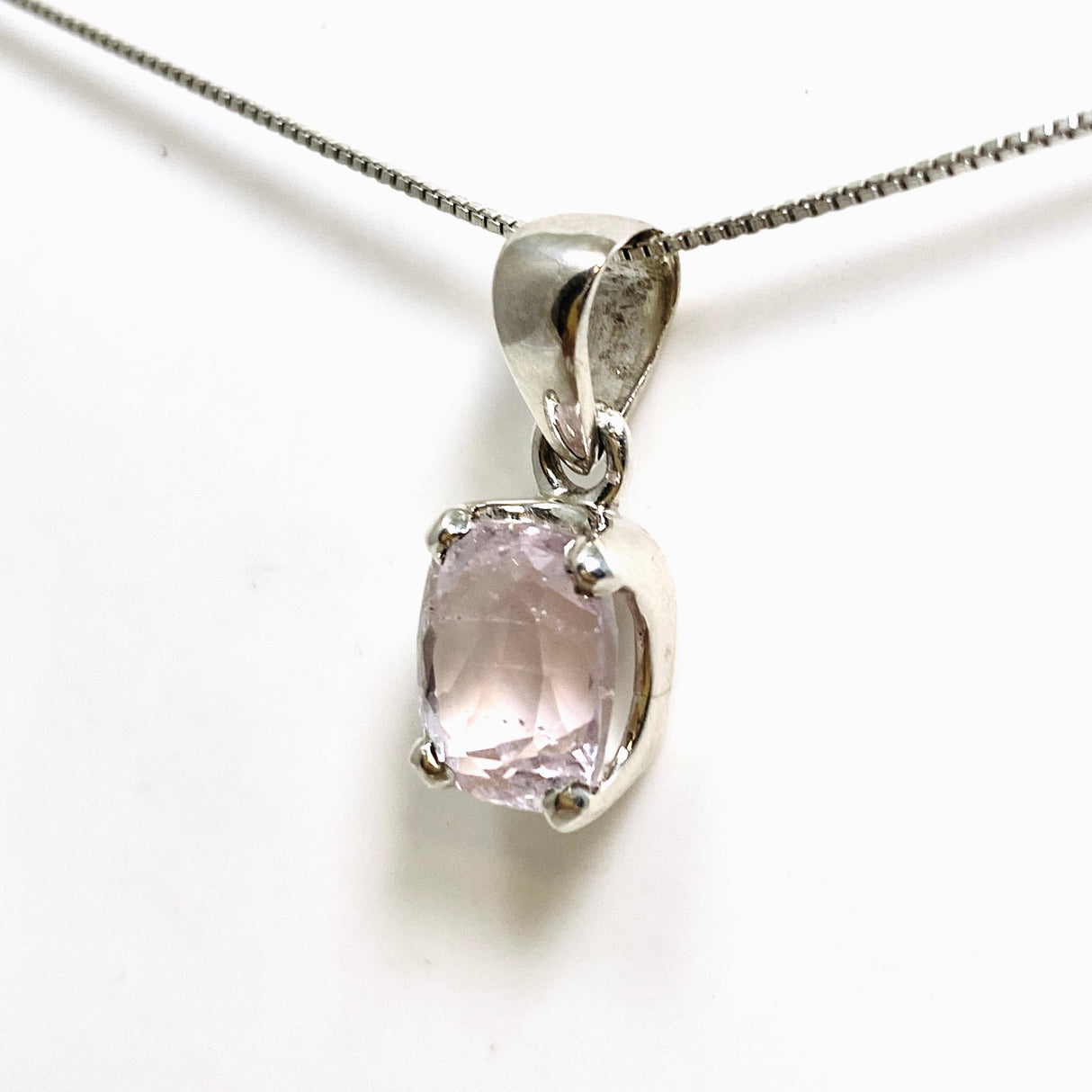 Kunzite Rectangular Faceted Pendant PPGJ880
