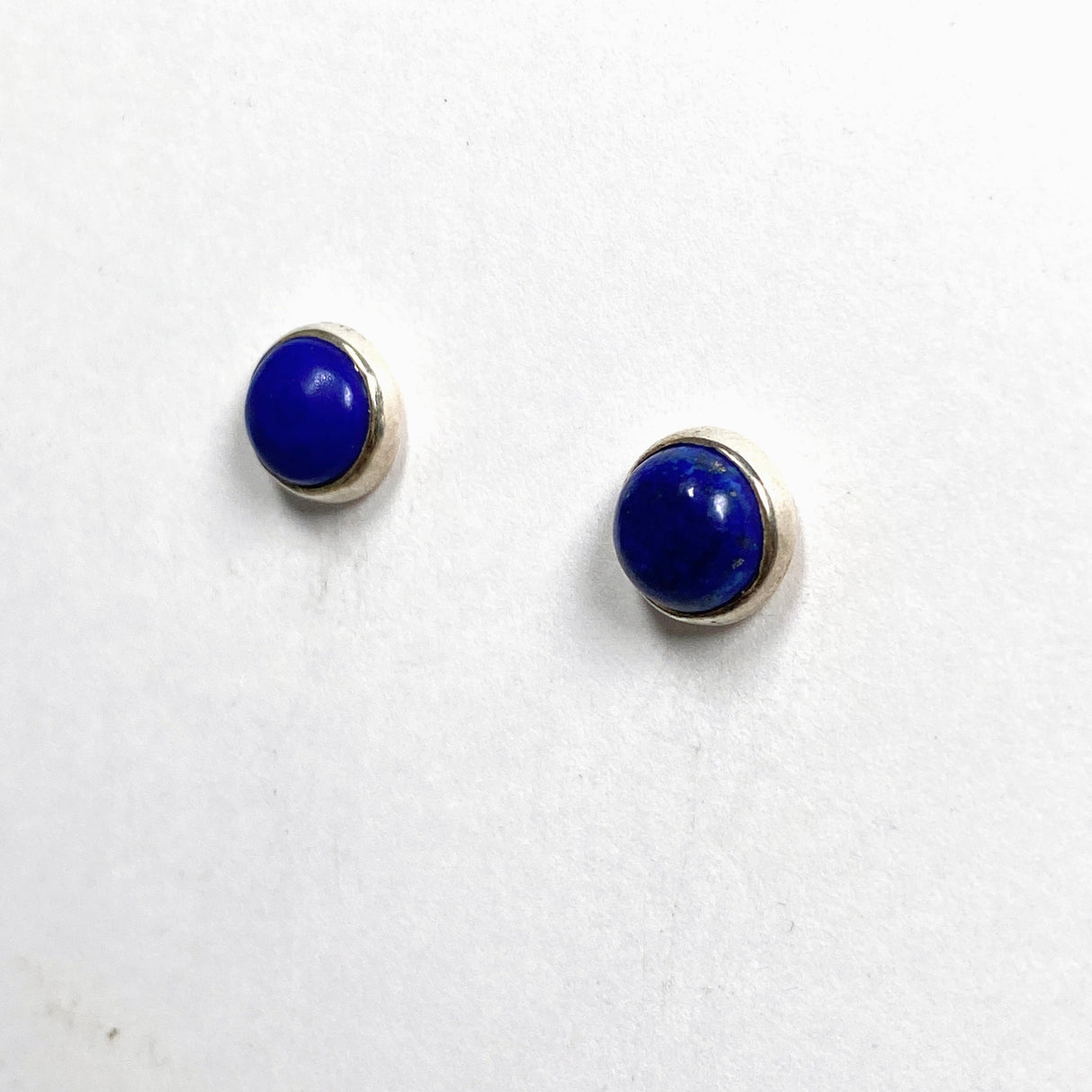 Lapis Lazuli round cabochon stud earrings KEGJ827