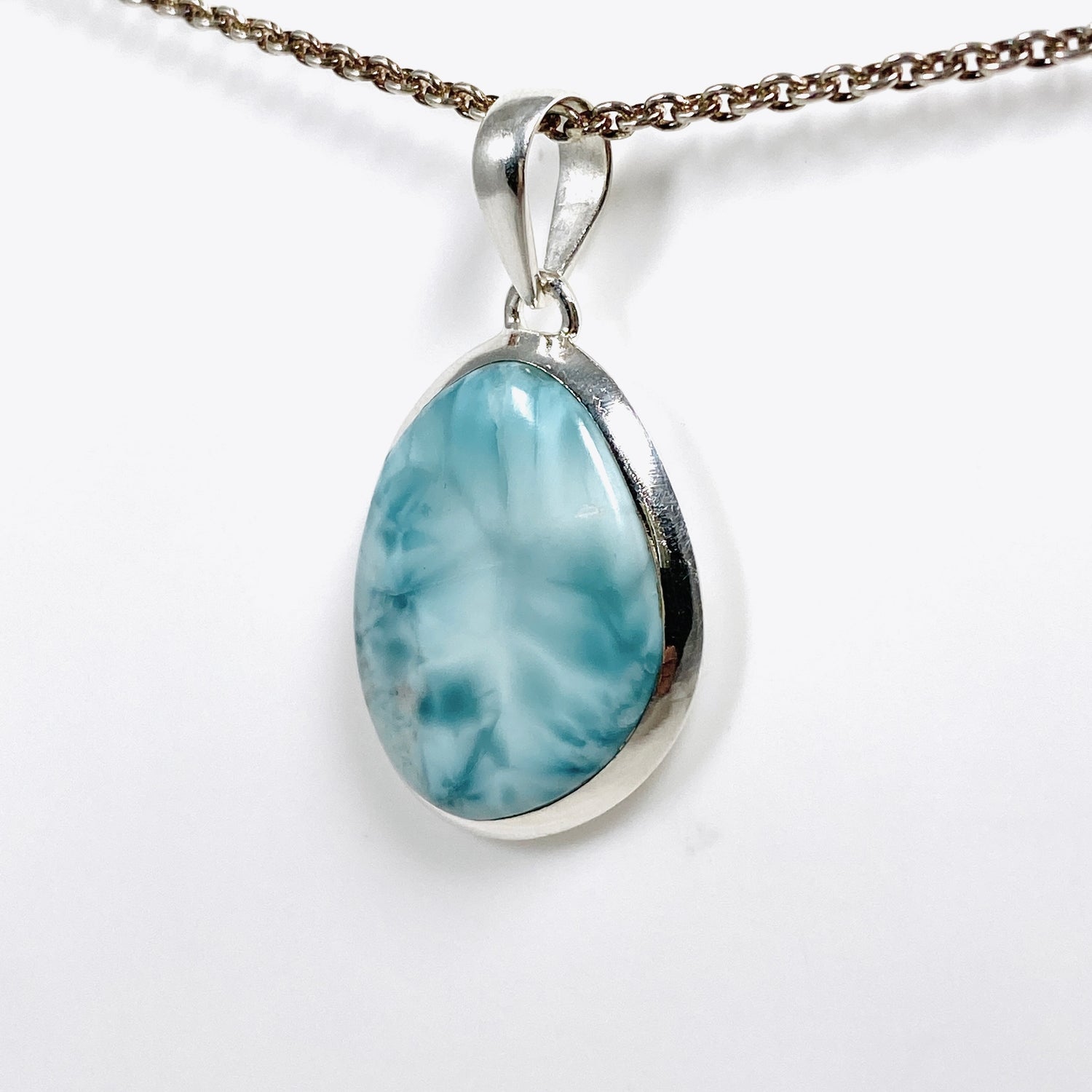 Larimar Oval Pendant KPGJ4168