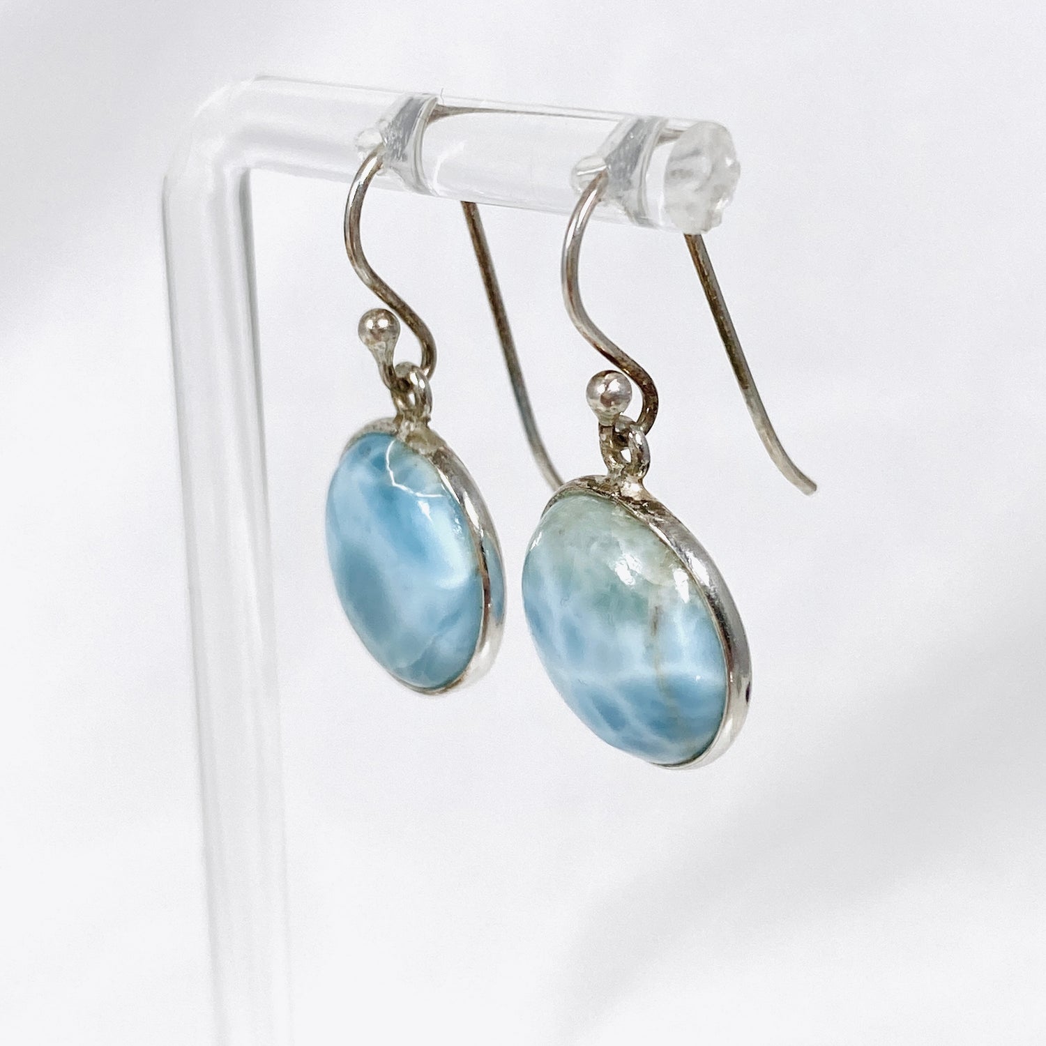 Larimar Round Earrings KEGJ995