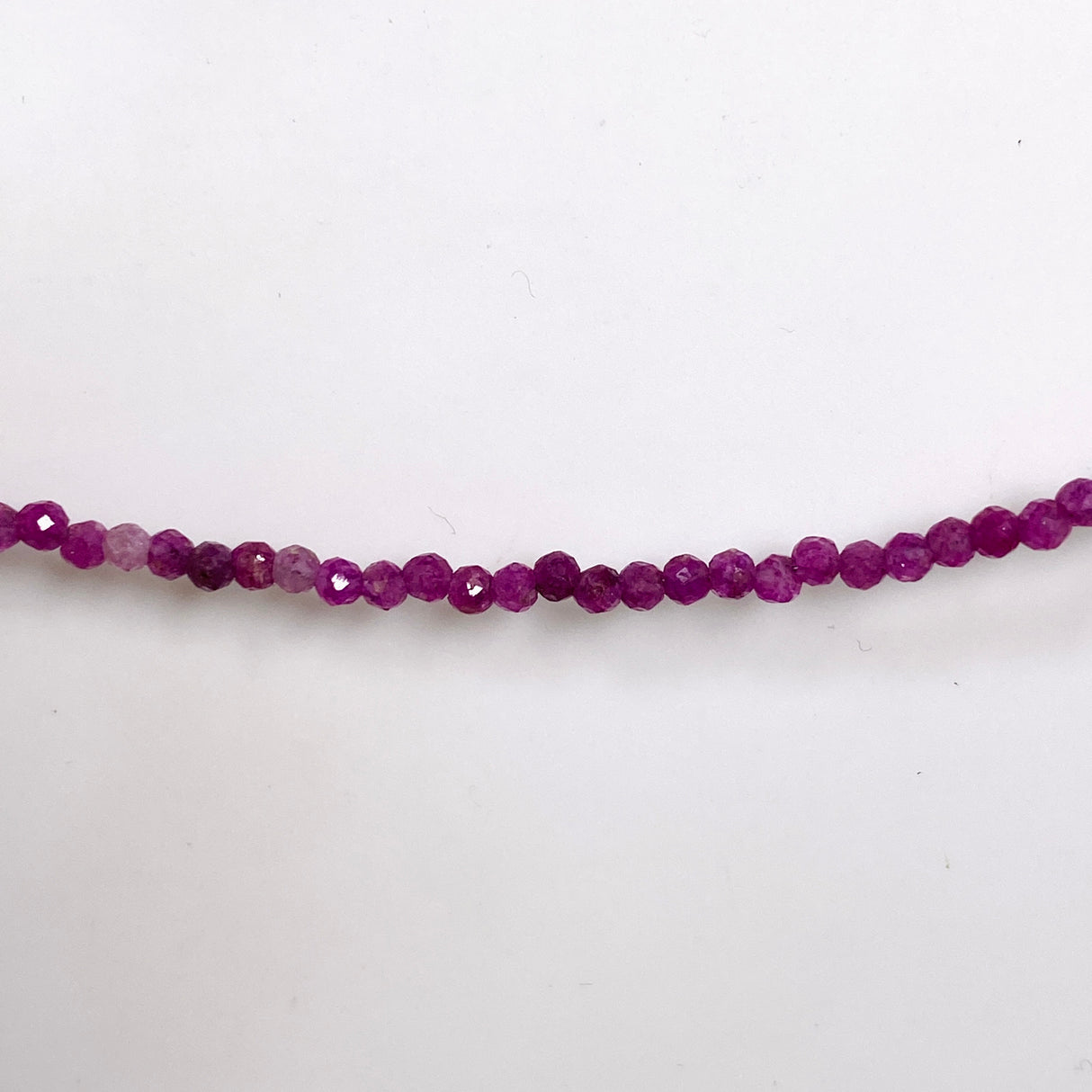 Micro Bead Necklace - Ruby