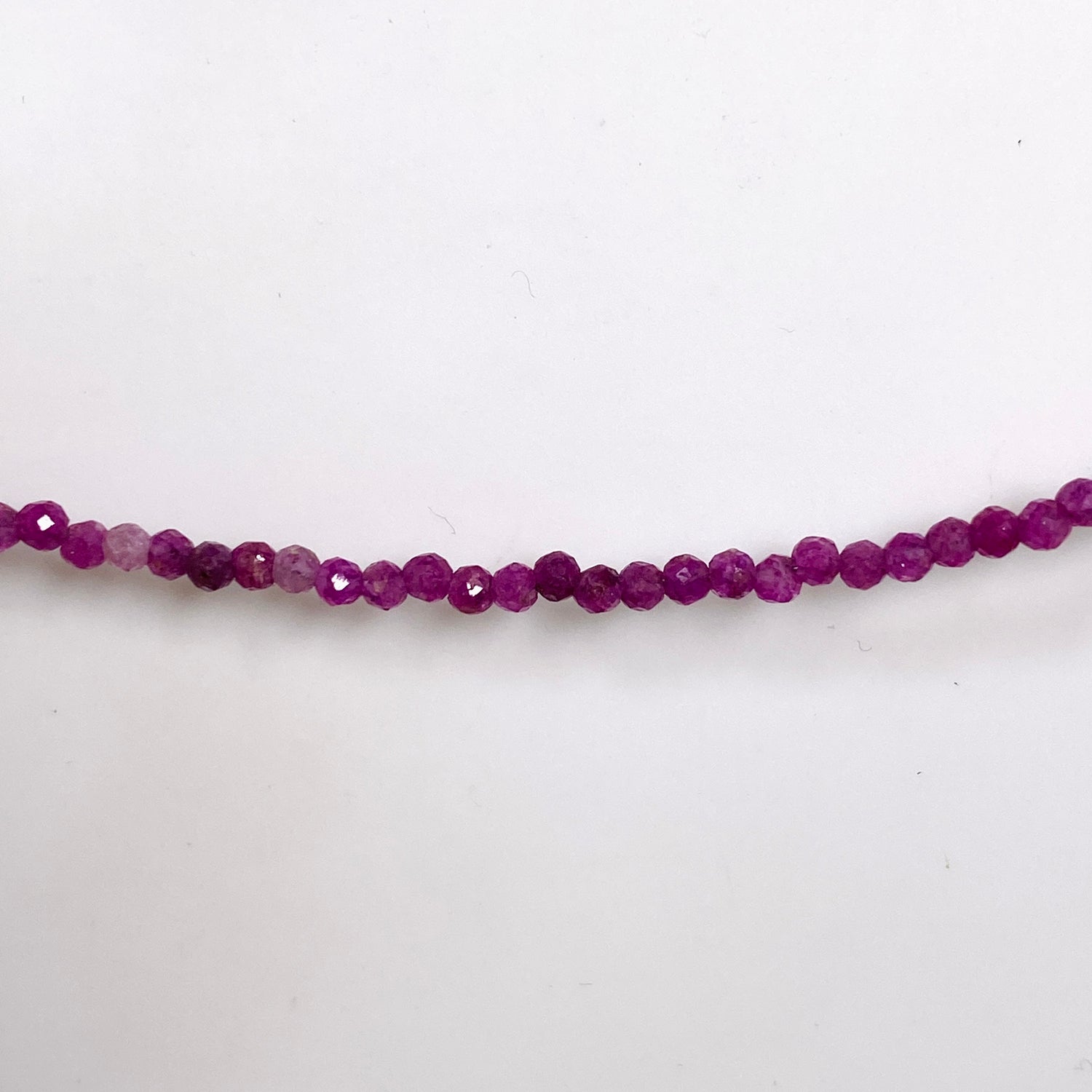 Micro Bead Necklace - Ruby