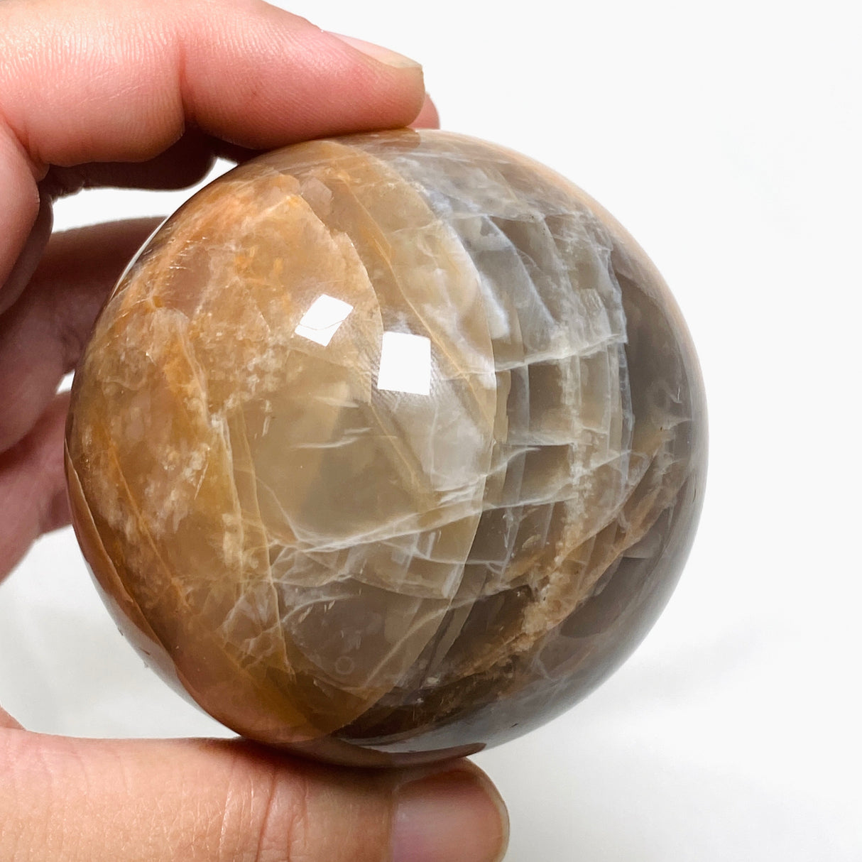 Peach Moonstone Sphere PMS06