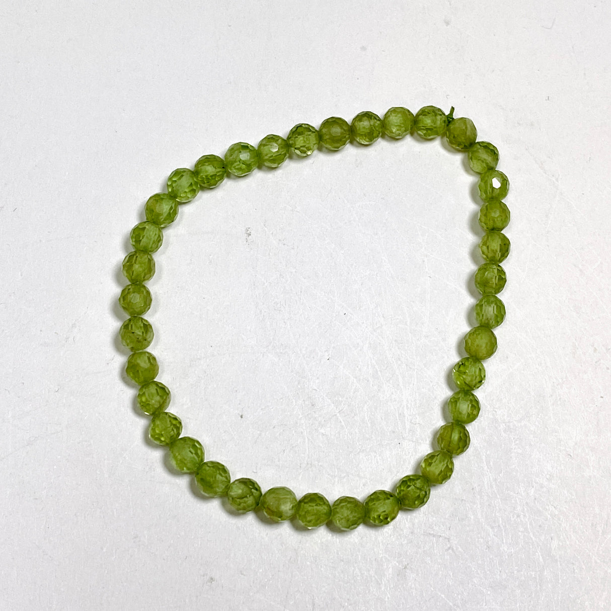 Faceted Round Gemstone Bracelet 5-6mm