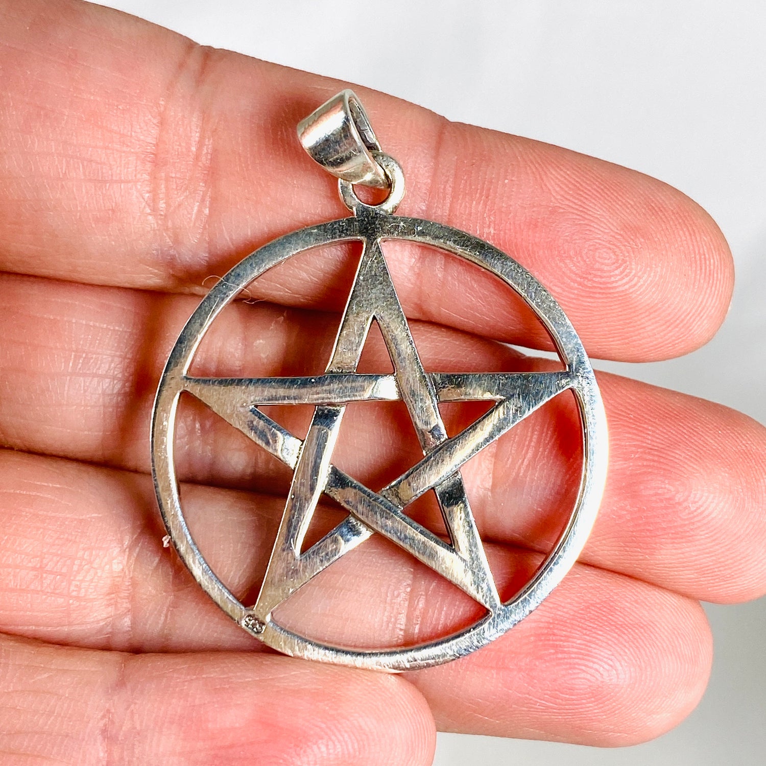 SS Pentagram Pendant 5cm SV50-205