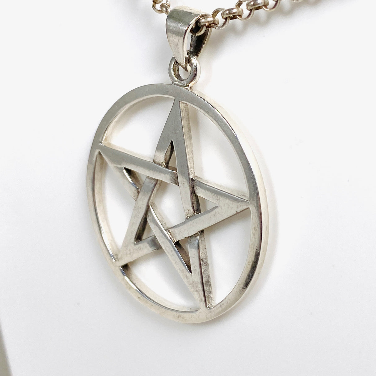 SS Pentagram Pendant 5cm SV50-205