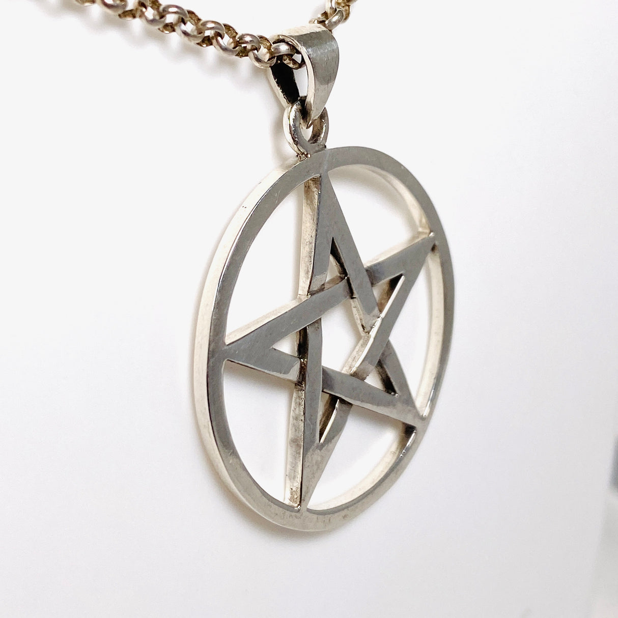 SS Pentagram Pendant 5cm SV50-205