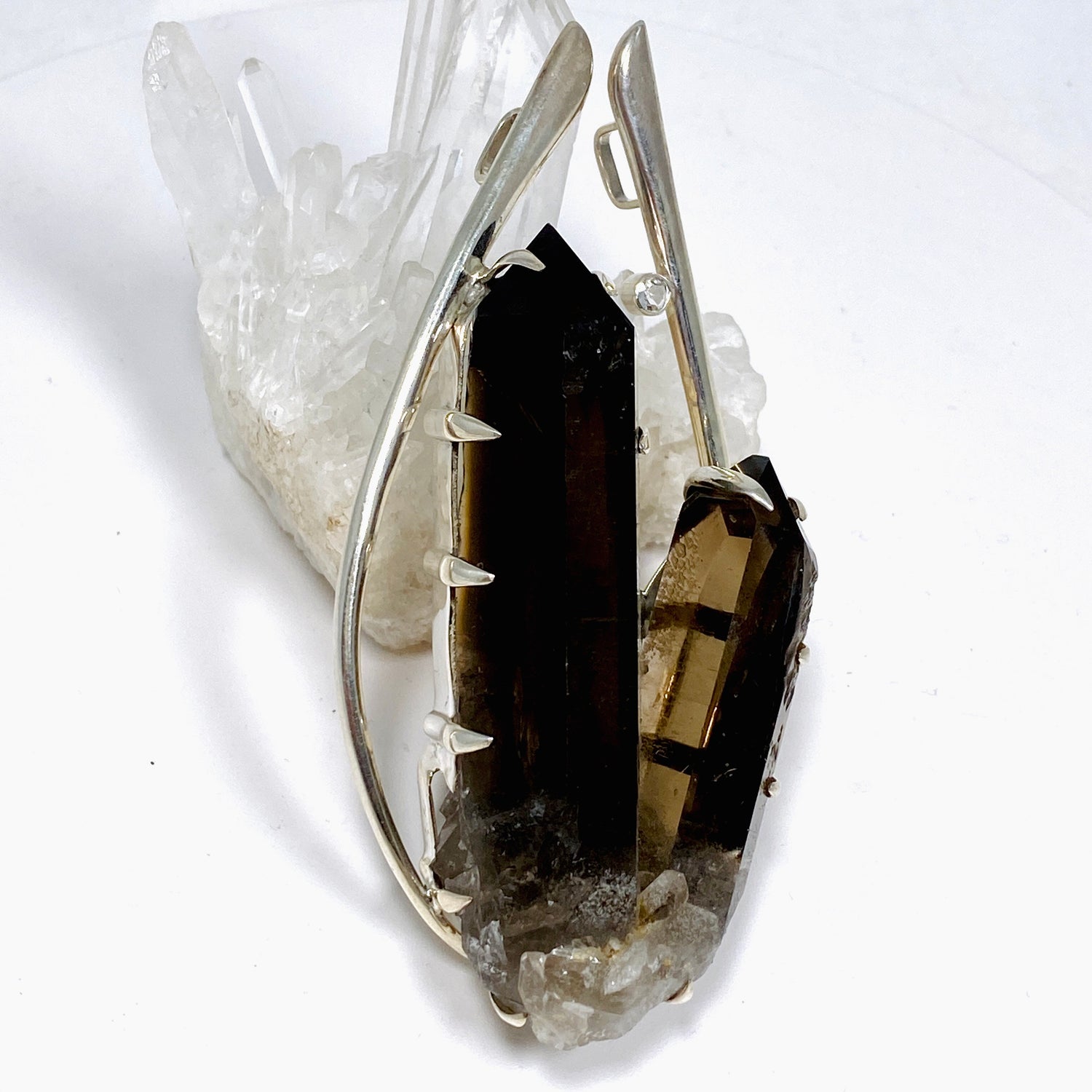 Smokey Quartz Crystal Pendant BTP-51
