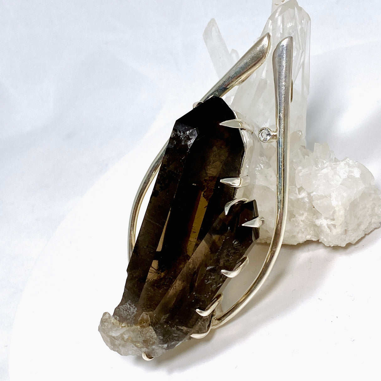 Smokey Quartz Crystal Pendant BTP-51